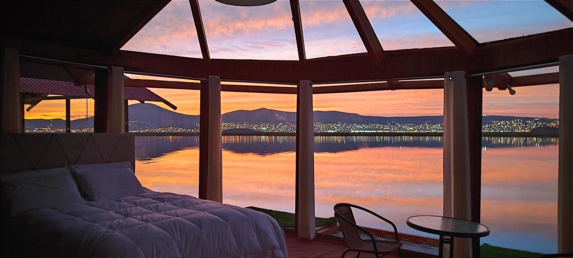 Titicaca Habitacion Panoramica Vista Al Amanecer Villa Puno Exterior photo