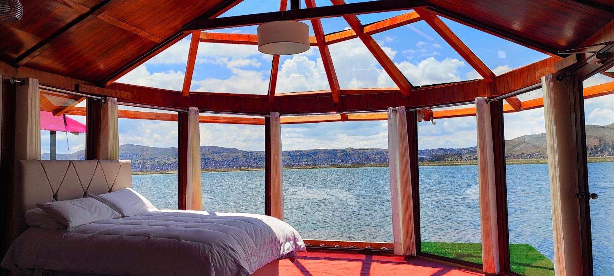 Titicaca Habitacion Panoramica Vista Al Amanecer Villa Puno Exterior photo